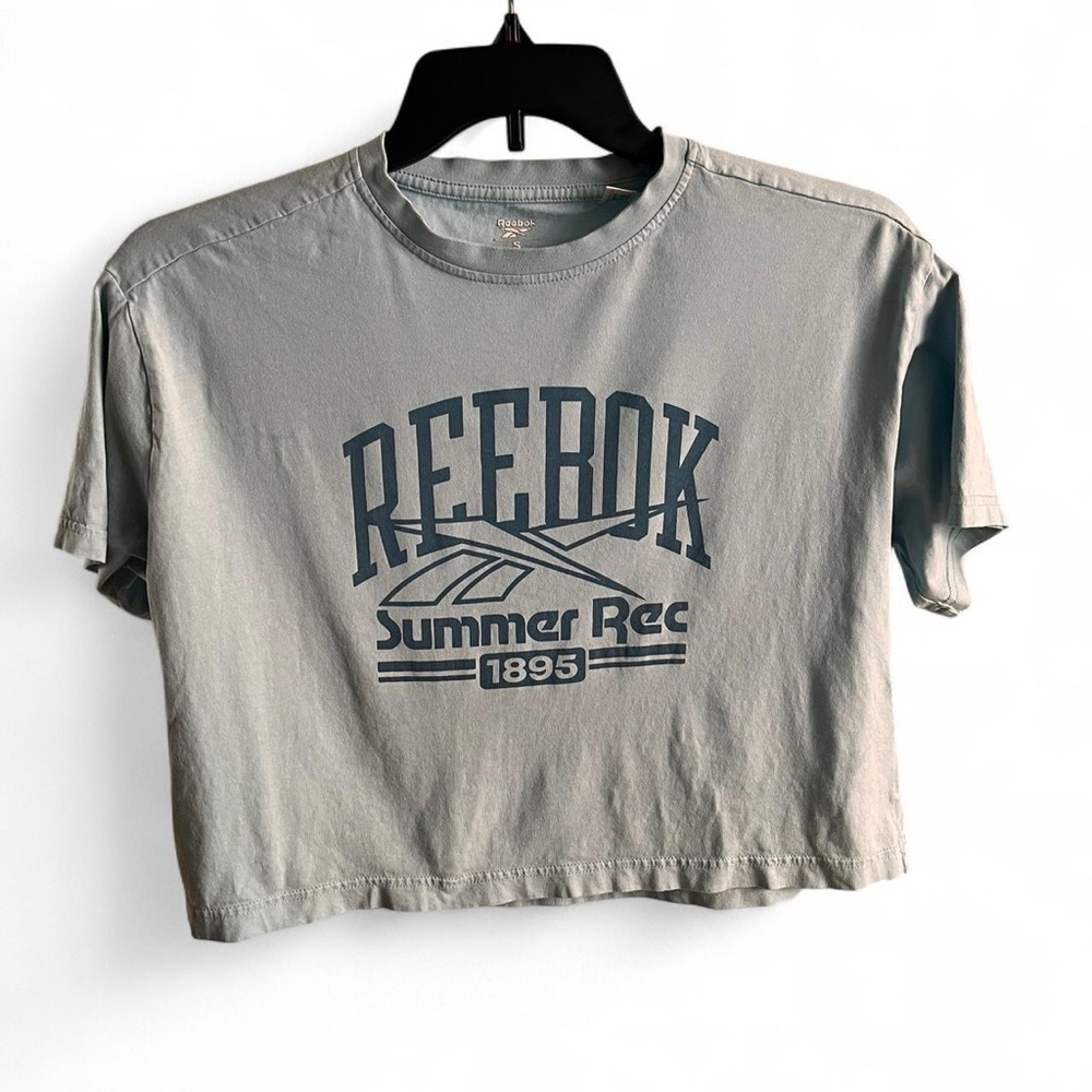 Reebok Light Blue Crop Top
